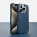 Case Iphone em Couro com Design Minimalista e Carregamento MagSafe