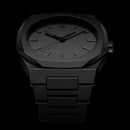 Relógio Minimalista All Black 40,5mm Masculino - Policarbonato | A Prova D'agua