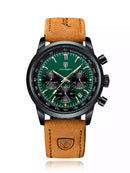 Relógio Masculino de Quartzo Com Pulseira de Couro