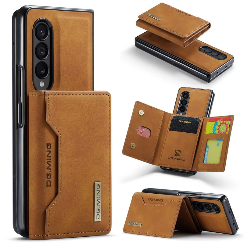 Case Samsung + carteira em couro 2 em 1