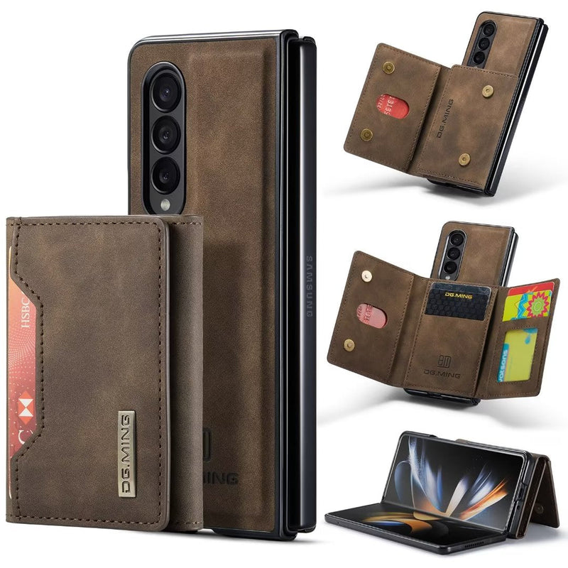 Case Samsung + carteira em couro 2 em 1